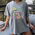 Pre-K Crayons & Curiosity Preschool Teachers Life Tie Dye Women's Comfort Colors T-Shirt Gray