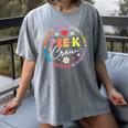 Pre-K Crew 1st Day Of School Preschool Teacher Women's Comfort Colors T-Shirt Gray