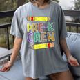 Pre-K Crew PreK Teachers Back To School Women's Comfort Colors T-Shirt Gray Pre-K Crew PreK Teachers Back To School Women's Comfort Colors T-Shirt Gray