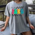 Pre-K Paraprofessional Teacher Back To School Vibes Women's Comfort Colors T-Shirt Gray Pre-K Paraprofessional Teacher Back To School Vibes Women's Comfort Colors T-Shirt Gray