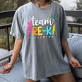 Pre-k Team Pencil Teacher Student Back To School Girls Women's Comfort Colors T-Shirt Gray Pre-k Team Pencil Teacher Student Back To School Girls Women's Comfort Colors T-Shirt Gray