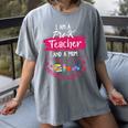 PreK Teacher Mom Shirt Preschool Teacher Mother For Women Women's Comfort Colors T-Shirt Gray