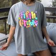 Preppy Fifth Grade Back To School 5th Grade Teacher Girl Boy Women's Comfort Colors T-Shirt Gray Preppy Fifth Grade Back To School 5th Grade Teacher Girl Boy Women's Comfort Colors T-Shirt Gray
