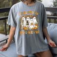 Preschool Boo Crew Halloween Teacher Ghost Costume Matching Women's Comfort Colors T-Shirt Gray Preschool Boo Crew Halloween Teacher Ghost Costume Matching Women's Comfort Colors T-Shirt Gray