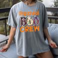 Preschool Boo Crew Preschool Halloween Teacher Women's Comfort Colors T-Shirt Gray
