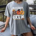 Preschool Boo Crew Teacher Halloween Women's Comfort Colors T-Shirt Gray Preschool Boo Crew Teacher Halloween Women's Comfort Colors T-Shirt Gray
