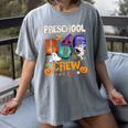 Preschool Boo Crew Teacher Student Halloween Costume Men Women Kids Women's Comfort Colors T-Shirt Gray