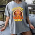 Preschool Gobble Squad Cute Turkey Thanksgiving Teacher Women's Comfort Colors T-Shirt Gray Preschool Gobble Squad Cute Turkey Thanksgiving Teacher Women's Comfort Colors T-Shirt Gray
