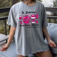Preschool Teacher In October We Wear Pink Breast Cancer Women's Comfort Colors T-Shirt Gray