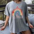 Pretty YOU MATTER Rainbow Positive Message Teachers Kids Women's Comfort Colors T-Shirt Gray Pretty YOU MATTER Rainbow Positive Message Teachers Kids Women's Comfort Colors T-Shirt Gray