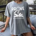 Prove It Text Evidences Reading Teacher First Day Of School Women's Comfort Colors T-Shirt Gray