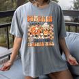 Pumpkin Spice Makes The Teacher Nice Teacher Graduation Women's Comfort Colors T-Shirt Gray