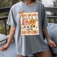 Pumpkin Teacher Preppy Fall In Love With Learning Autumn Women's Comfort Colors T-Shirt Gray
