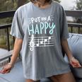Put On A Happy Face Music Music Teacher Women's Comfort Colors T-Shirt Gray Put On A Happy Face Music Music Teacher Women's Comfort Colors T-Shirt Gray