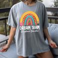 Rainbow Pencil Dream Exceptional Education Team SPED Teacher Women's Comfort Colors T-Shirt Gray