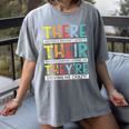 There Their They’Re Grammar Joke For English Teacher Student Women's Comfort Colors T-Shirt Gray There Their They’Re Grammar Joke For English Teacher Student Women's Comfort Colors T-Shirt Gray