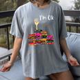 Reading Books Librarian Reader Nerd I'm Ok Teacher School Women's Comfort Colors T-Shirt Gray Reading Books Librarian Reader Nerd I'm Ok Teacher School Women's Comfort Colors T-Shirt Gray