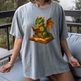 Reading Dragon Shirt For Bookish Teacher Librarian Bookworm Women's Comfort Colors T-Shirt Gray Reading Dragon Shirt For Bookish Teacher Librarian Bookworm Women's Comfort Colors T-Shirt Gray