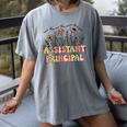 Retro Floral Assistant Principal Shirt For Teachers Day Women's Comfort Colors T-Shirt Gray Retro Floral Assistant Principal Shirt For Teachers Day Women's Comfort Colors T-Shirt Gray