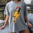 Retro Pencil Pencil Back To School Teacher Student Women's Comfort Colors T-Shirt Gray