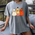 Retro Pencil Ghost Boo Spooky Teacher Halloween Costume Women's Comfort Colors T-Shirt Gray Retro Pencil Ghost Boo Spooky Teacher Halloween Costume Women's Comfort Colors T-Shirt Gray