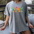 Retro Preschool Cute Dinosaur Preschool Teacher Kids Boys Women's Comfort Colors T-Shirt Gray Retro Preschool Cute Dinosaur Preschool Teacher Kids Boys Women's Comfort Colors T-Shirt Gray