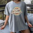 Retro School Counselor Back To School Teacher Squad Crew Women's Comfort Colors T-Shirt Gray Retro School Counselor Back To School Teacher Squad Crew Women's Comfort Colors T-Shirt Gray