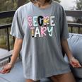 Retro Secretary Back To School Teacher Appreciation Women's Comfort Colors T-Shirt Gray Retro Secretary Back To School Teacher Appreciation Women's Comfort Colors T-Shirt Gray