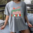 Retro Sleighing Math Problems Santa Math Teacher Christmas Women's Comfort Colors T-Shirt Gray Retro Sleighing Math Problems Santa Math Teacher Christmas Women's Comfort Colors T-Shirt Gray