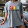Rock Abcd Back To School Abcd Preschool Teacher Appreciation Women's Comfort Colors T-Shirt Gray Rock Abcd Back To School Abcd Preschool Teacher Appreciation Women's Comfort Colors T-Shirt Gray