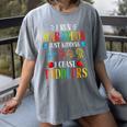 I Run Marathon Just Kidding I Chase Toddlers Teacher Women's Comfort Colors T-Shirt Gray