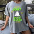Scary Ballet Teacher Costume Halloween Lazy Easy Women's Comfort Colors T-Shirt Gray Scary Ballet Teacher Costume Halloween Lazy Easy Women's Comfort Colors T-Shirt Gray