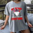 This Is My Scary Science Teacher Costume Ghost Halloween Women's Comfort Colors T-Shirt Gray This Is My Scary Science Teacher Costume Ghost Halloween Women's Comfort Colors T-Shirt Gray