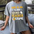 This Is My Scary Science Teacher Halloween Costumes Men Women Kids Women's Comfort Colors T-Shirt Gray