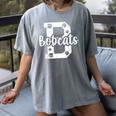 School Spirit Mascot Bobcats Back To School Teacher Student Women's Comfort Colors T-Shirt Gray School Spirit Mascot Bobcats Back To School Teacher Student Women's Comfort Colors T-Shirt Gray