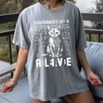 Schrodinger's Cat Dead And Alive Physics Teacher Women's Comfort Colors T-Shirt Gray