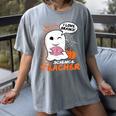 Science Teacher Cute Ghost Halloween Teacher Men Women Women's Comfort Colors T-Shirt Gray