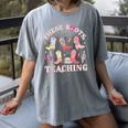 These Boots Are Made For Teaching Western Cowgirl Teacher Women's Comfort Colors T-Shirt Gray These Boots Are Made For Teaching Western Cowgirl Teacher Women's Comfort Colors T-Shirt Gray