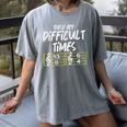 These Are Times Difficult Music Teacher Band Men Women Women's Comfort Colors T-Shirt Gray These Are Times Difficult Music Teacher Band Men Women Women's Comfort Colors T-Shirt Gray
