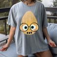 The Smart Seed Good Egg Teacher Halloween Costume Food Group Women's Comfort Colors T-Shirt Gray The Smart Seed Good Egg Teacher Halloween Costume Food Group Women's Comfort Colors T-Shirt Gray