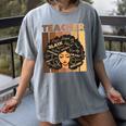 Smart Teacher Afro Girl Melanin African American Wowen Women's Comfort Colors T-Shirt Gray