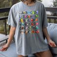 SPANISH ALPHABET MAESTRA SPANISH TEACHER Women's Comfort Colors T-Shirt Gray