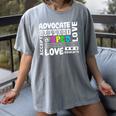 Special Education Advocate Love Support SPED Teacher Women's Comfort Colors T-Shirt Gray Special Education Advocate Love Support SPED Teacher Women's Comfort Colors T-Shirt Gray