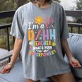 Special Education ASL Teacher Superpower DHH Teacher Women's Comfort Colors T-Shirt Gray Special Education ASL Teacher Superpower DHH Teacher Women's Comfort Colors T-Shirt Gray