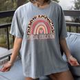 Special Education Shirt Teacher SPED Leopard Boho Rainbow Women's Comfort Colors T-Shirt Gray