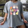 SPED Teacher Halloween Spooky Special Education Team Men Women Kids Women's Comfort Colors T-Shirt Gray SPED Teacher Halloween Spooky Special Education Team Men Women Kids Women's Comfort Colors T-Shirt Gray