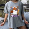 Spooky Para Crew Ghost Halloween Paraprofessional Teacher Women's Comfort Colors T-Shirt Gray Spooky Para Crew Ghost Halloween Paraprofessional Teacher Women's Comfort Colors T-Shirt Gray