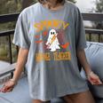 Spooky Science Teacher Ghost Halloween School Women Women's Comfort Colors T-Shirt Gray