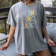 Spring Easter Reading Teacher Science Of Reading Women's Comfort Colors T-Shirt Gray Spring Easter Reading Teacher Science Of Reading Women's Comfort Colors T-Shirt Gray