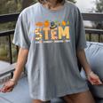 STEM Teacher Thanksgiving Grateful Educator Science Class Women's Comfort Colors T-Shirt Gray